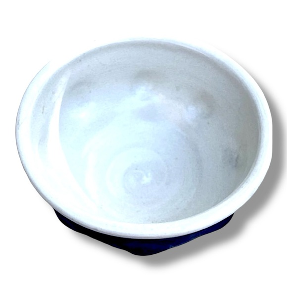 Cobalt Blue & White Pottery Bowl from my Clay Studio/Decor, Snack, Ice Cream - Picture 5 of 7